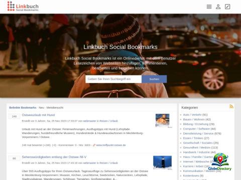 Linkbuch Social Bookmarks – Lesezeichen online teilen, bewerten und verwalten